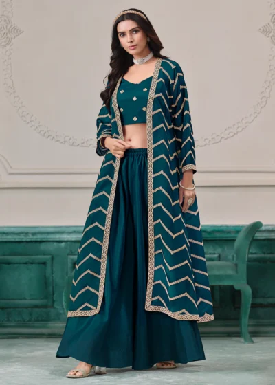 Exquisite Chanderi Zardozi Sharara